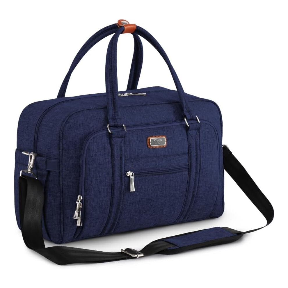 Baby Changing Bag, Nappy Diaper Bags For Mom And Dad With Changing Pad & Insulated Pockets (Navy ) Blue Welavila