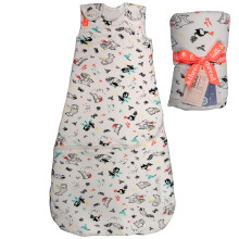 Folk & Thread Organic 2.5 tog Baby Sleeping Bag | Comfortable & Snuggly Baby Sleep Bag Designed To Give You & Your Baby a Peaceful Night's Sleep | Id