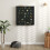 Six Shelf Display Cabinet, with Glass Doors - Black 8