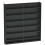 Six Shelf Display Cabinet, with Glass Doors - Black 1