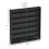 Six Shelf Display Cabinet, with Glass Doors - Black 3