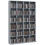 CD Storage Unit with Adjustable Shelves, 89 x 130.5 cm, Cement Grey 1