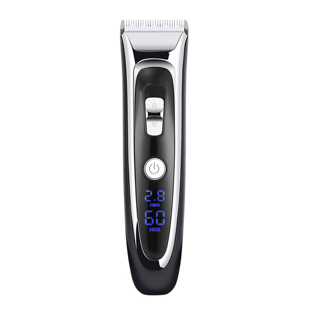 Hair Clippers for Men with Titanium Blade, Cordless Rechargeable Waterproof Trimmer Kit, LED Display