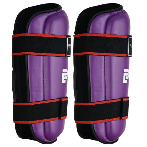 (X-Small) Semi Contact Elite Kickboxing Shin Guards - Purple 2