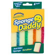 Scrub Daddy Sponge Daddy, Dual Sided Sponge Scrubber, Dish Sponges for
