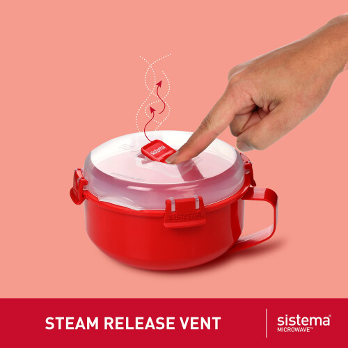 Sistema Sistema Microwave Breakfast Bowl | 850 ml | Round Microwave Container 2