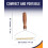 2 Pcs Double-Sided Carpet Scraper Tool & Lint Remover with Ergonomic 2