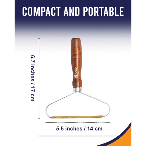 2 Pcs Double-Sided Carpet Scraper Tool & Lint Remover with Ergonomic 1
