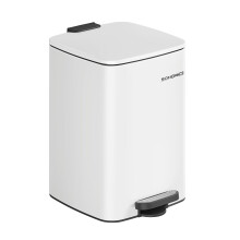 SONGMICS Steel Pedal Bin, 5.2-Gallon (20 L) Trash Bin with Inner