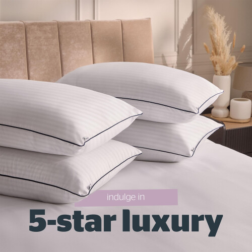 Silentnight Silentnight Luxury Hotel Collection Piped Pillow - Hotel Quality 1