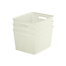 Curver My Style Rattan Effect Set of 3 Kitchen, Living room, Bathroom,