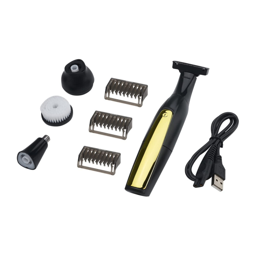 Electric Face Trimmer for Men USB Rechargeable MultiFunctional Grooming Kit for Nose and Facial Hair