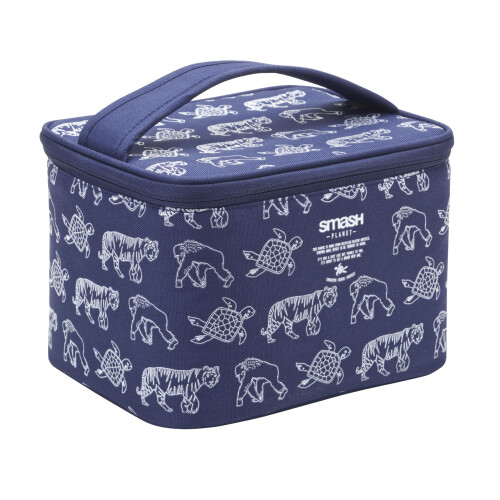 Smash Smash RPET Cube Insulated Lunch Bag/Box, Navy, Cube Bag