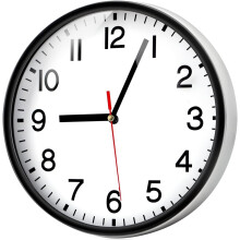 Wall Clock Silent & Non Ticking Modern Quartz 9"- Battery Operated Dig