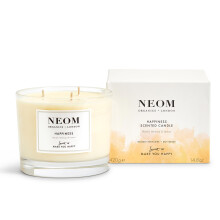 Neom- Happiness Scented Candle, 3 Wick | Essential Oil Aromatherapy