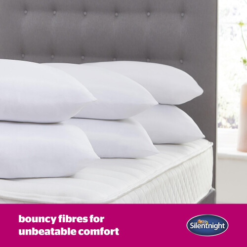 Silentnight Silentnight Ultrabounce Pillows Pack of 6 – Medium Support Soft Bouncy 1