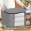 KURNI Storage Bags Clothes 6 Pack Grey, Large Moving Boxes With Top 3