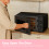 COMFEE' 20L Compact Microwave, 700W Black Solo Manual Microwave with 9
