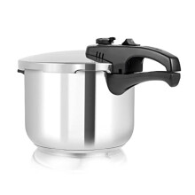 Tower T80244 6L/22cm Pressure Cooker with Steamer Basket, Stainless