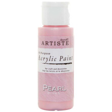 Artiste Acrylic Paint Medium 59ml 2Oz Pearl Blush, Quick-Drying