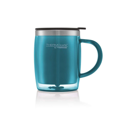 Thermos Thermo Cafe , Translucent Desk Mug 450ml Lagoon