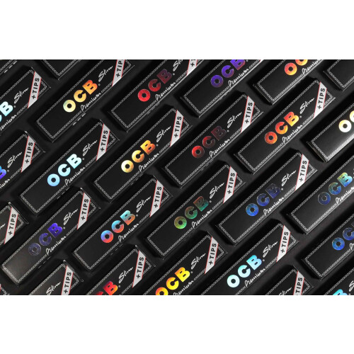 5 booklets OCB PREMIUM SLIM Rolling paper King Size + FILTER TIPS by 1