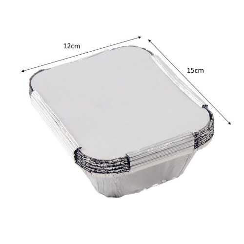 Tala 10A60122 Foil Container with Lids Silver 2