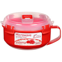 Microwave Collection Breakfast Bowl, Red, 28.7oz./850ml
