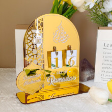 Calendrier de l'Avent Ramadan en liquidation Jacenvly Bluey Toys, 30 jours avant l'Aïd, décoration de compte à rebours en acrylique, cadeaux de
