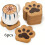 DEKAXID12Pack σουβέρ από φελλό Cat Paw, απορροφητικά επαναχρησιμοποιήσιμα ξύλινα πατάκια 3