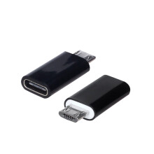 USB-C-Adapter auf Micro-USB-Adapter, kompatibel mit Samsung Galaxy S7 Edge BK