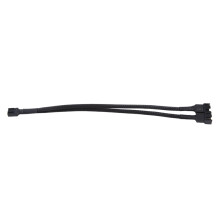 1-naar-2-weg gevlochten kabel Y-splitter 3/4-pins PWM mannelijke connector ventilator computer pc ventilator verlengkabel adapter