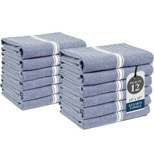 LANE LINEN Kitchen Towels Set - 100% Pure Cotton Dish Towels for
