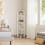 Dripex Dripex White Corner Shelf, Free Standing Shelf, Floor Storage Unit for 3