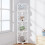 Dripex Dripex White Corner Shelf, Free Standing Shelf, Floor Storage Unit for 7