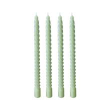 Lksixu4Pack10" spirál alakú kúpos gyertyák, cseppmentes, füstmentes paraffinviaszos magas gyertyák esküvőre, partira, lakberendezésre