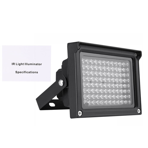 Matrice d'illuminateurs infrarouges à 96 LED pour vision nocturne extérieure, étanche, pour caméras de vidéosurveillance 1