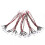 Lot de 10 LED pré-câblées orange 5 mm x 5 mm 8