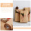 Papier d'emballage kraft brun pour fleurs multicolores 5