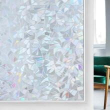 rabbitgoo Rainbow Window Film Privacy Film for Glass Windows,