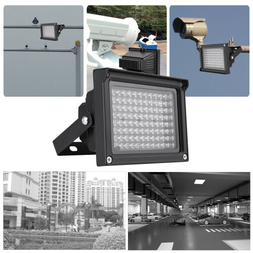 Matrice d'illuminateurs infrarouges à 96 LED pour vision nocturne extérieure, étanche, pour caméras de vidéosurveillance 2