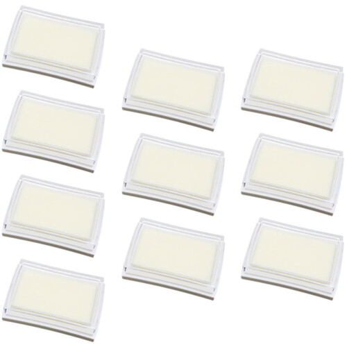Mizh10pcs Πλενόμενα μαξιλαράκια μελανιού δακτυλικών αποτυπωμάτων γραφείου, κενά 2