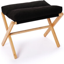 Összecsukható lábtartó, kis oszmán lábtartó kanapéra, fa lábtartó, cipőváltó pad, modern X oszmán szék nappaliba, előszobába,