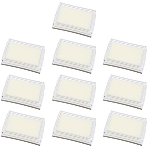 Mizh10pcs Πλενόμενα μαξιλαράκια μελανιού δακτυλικών αποτυπωμάτων γραφείου, κενά 1