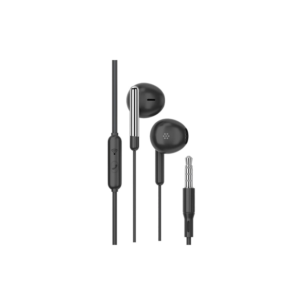 Tianston 3.5Mm Aux In-Ear Wired Headphones With Microphone Black 9173940192775
