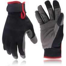 Work Gloves for Men & Women, Utility Mechanic Working Gloves Touch Screen, Flexible Yard Work Gloves