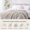 RUIKASI Fleece Throw Blanket for Sofa - Single Fluffy Beige Throws for 6