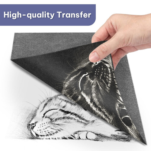 50 Sheets Transfer Paper, Carbon Paper for Tracing, Black Graphite 2