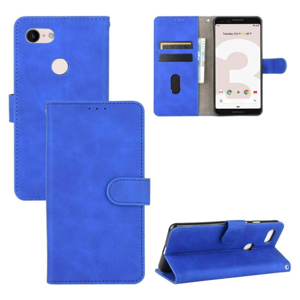 Case For Google Pixel 3 Protective Cover Leather Folio Flip Case With Card Holder Kickstand Full Protection Card Insertion 9173940194809