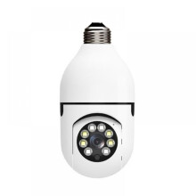 Ycc365 Remote Wifi Surveillance Camera 360 Degree Smart Hd Bulb Type Lamp Head Surveillance Camera